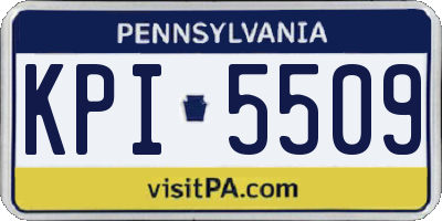 PA license plate KPI5509