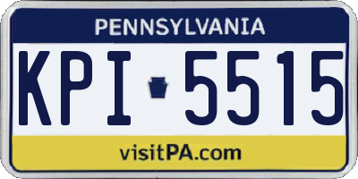 PA license plate KPI5515