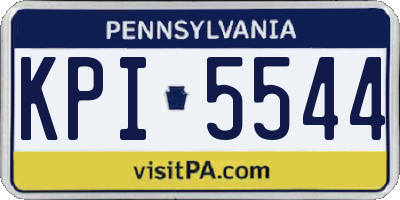 PA license plate KPI5544