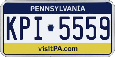 PA license plate KPI5559