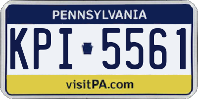 PA license plate KPI5561