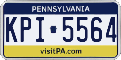 PA license plate KPI5564