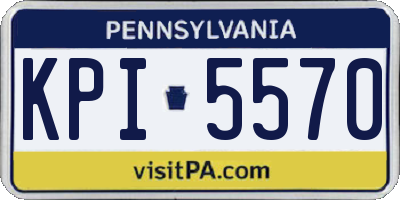 PA license plate KPI5570