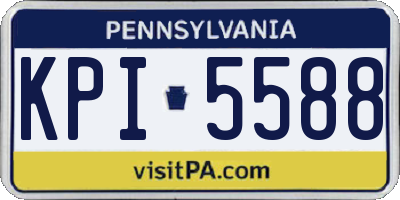 PA license plate KPI5588