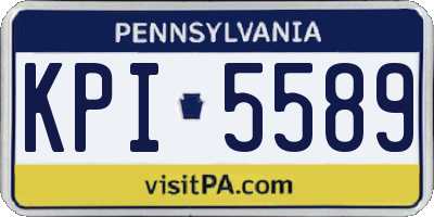 PA license plate KPI5589