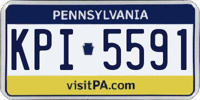 PA license plate KPI5591