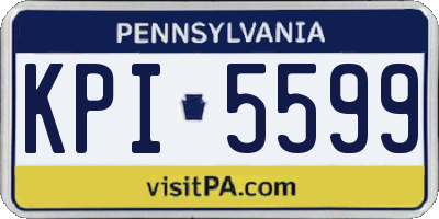 PA license plate KPI5599