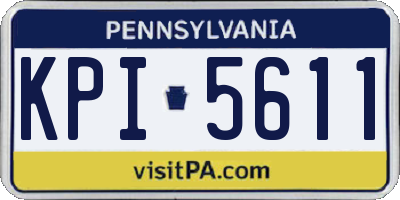 PA license plate KPI5611