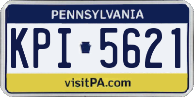 PA license plate KPI5621