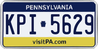 PA license plate KPI5629