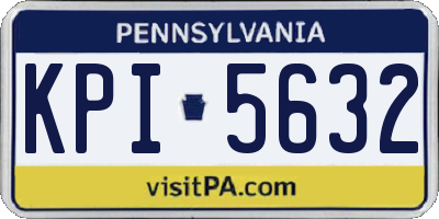 PA license plate KPI5632