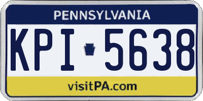 PA license plate KPI5638