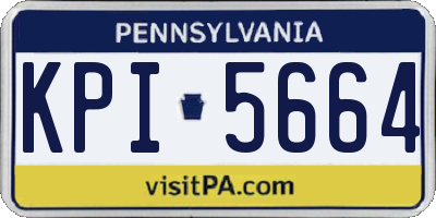 PA license plate KPI5664