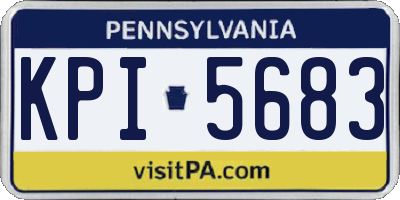 PA license plate KPI5683