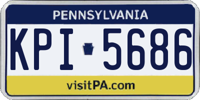 PA license plate KPI5686