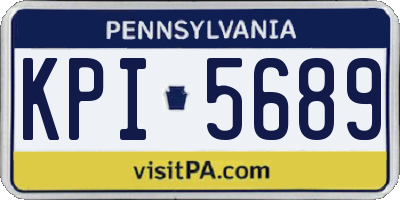 PA license plate KPI5689