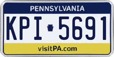 PA license plate KPI5691