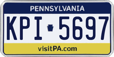 PA license plate KPI5697