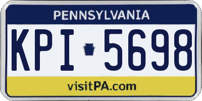 PA license plate KPI5698