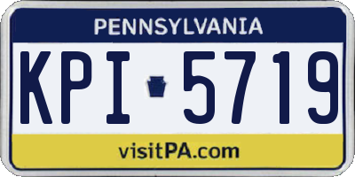 PA license plate KPI5719