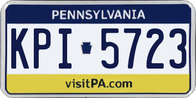 PA license plate KPI5723