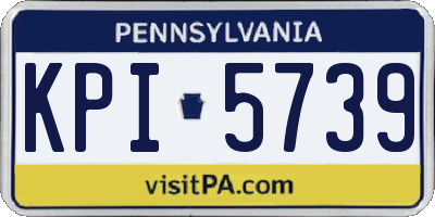 PA license plate KPI5739