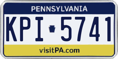 PA license plate KPI5741