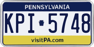 PA license plate KPI5748