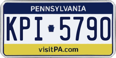 PA license plate KPI5790