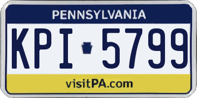 PA license plate KPI5799
