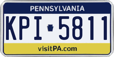 PA license plate KPI5811