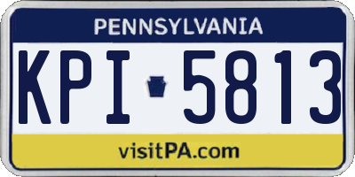 PA license plate KPI5813