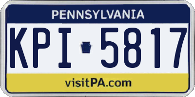 PA license plate KPI5817
