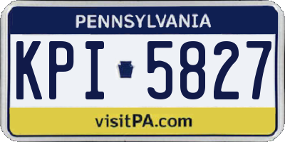 PA license plate KPI5827