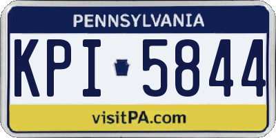 PA license plate KPI5844