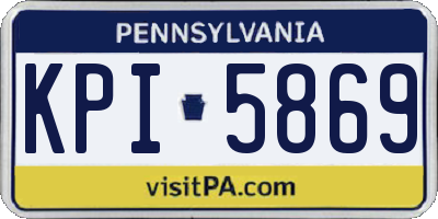 PA license plate KPI5869