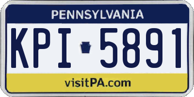 PA license plate KPI5891