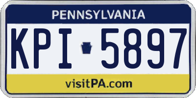 PA license plate KPI5897