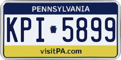 PA license plate KPI5899