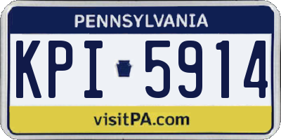 PA license plate KPI5914