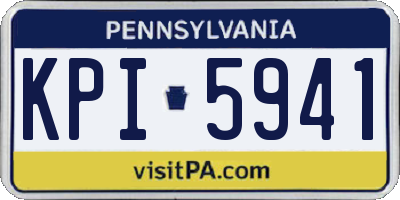 PA license plate KPI5941