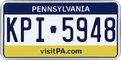PA license plate KPI5948