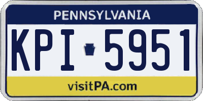 PA license plate KPI5951