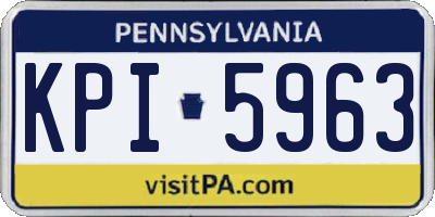 PA license plate KPI5963