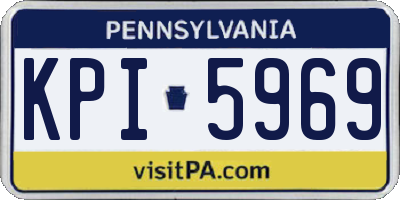 PA license plate KPI5969