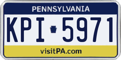 PA license plate KPI5971