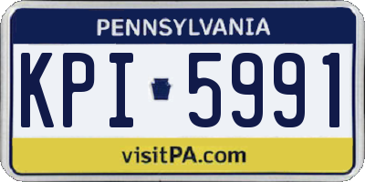 PA license plate KPI5991