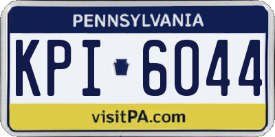 PA license plate KPI6044