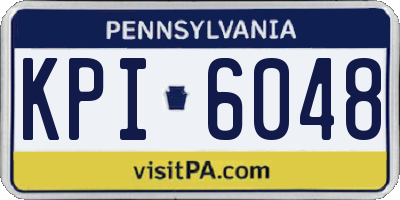 PA license plate KPI6048