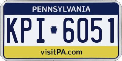 PA license plate KPI6051